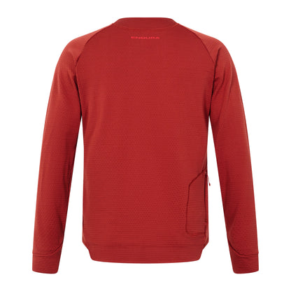 Maillot ENDURA SINGLETRACK FLEECE Mangas Compridas Tijolo