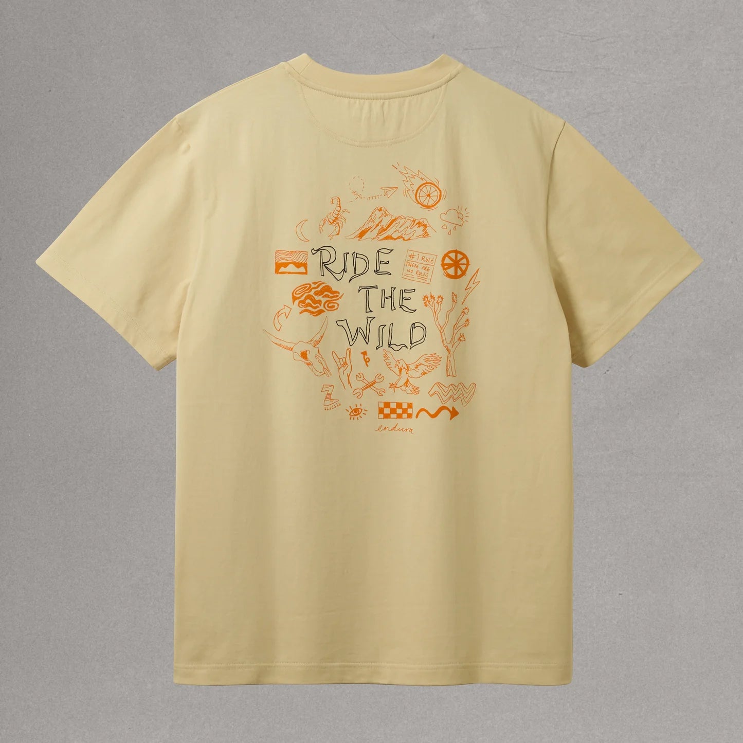 T-shirt ENDURA RIDE THE WILD GRAPHIC Sand