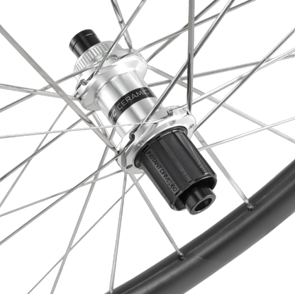 Par de Rodas MAVIC COSMIC SLR 45 Tubeless Ready (Center Lock) Preto/Prateado
