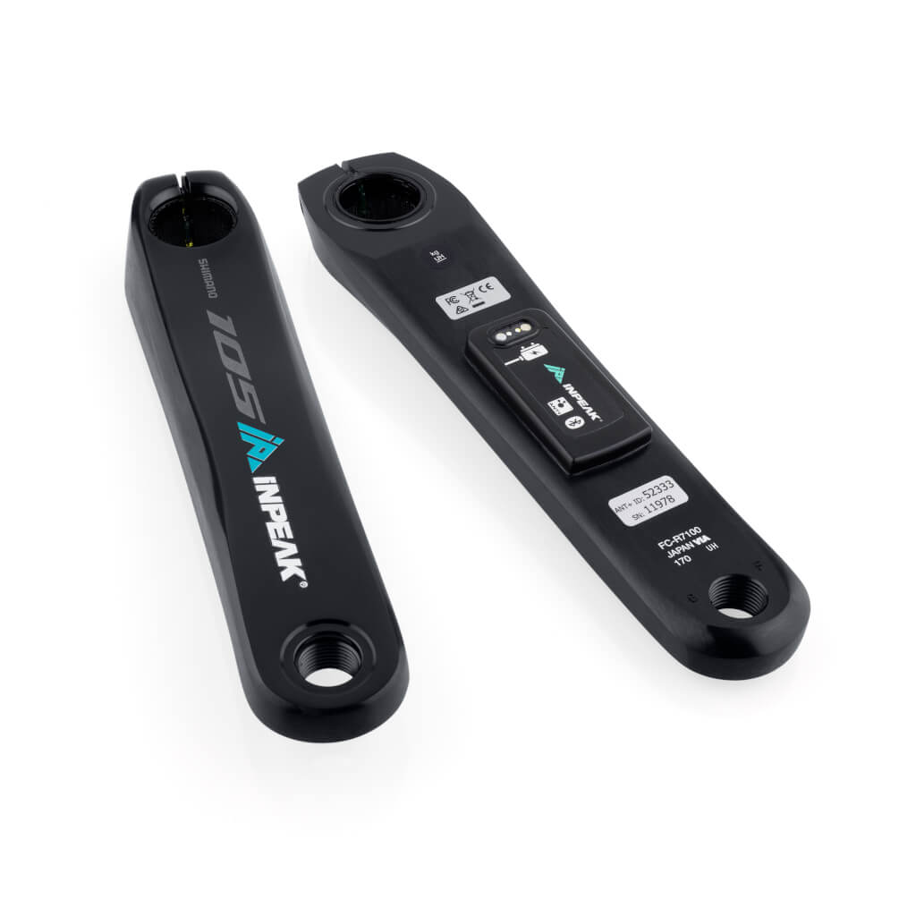 Braço esquerdo do pedaleiro com medidor de potência INPEAK POWERCRANK-E Shimano 105 R7100