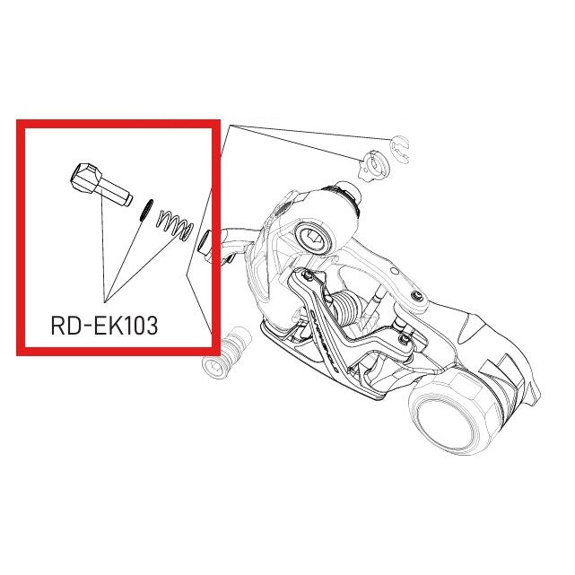 KIT DE MOLAS E PARAFUSOS PARA REGULAÇÃO DO BRAÇO TRASEIRO CAMPAGNOLO EKAR