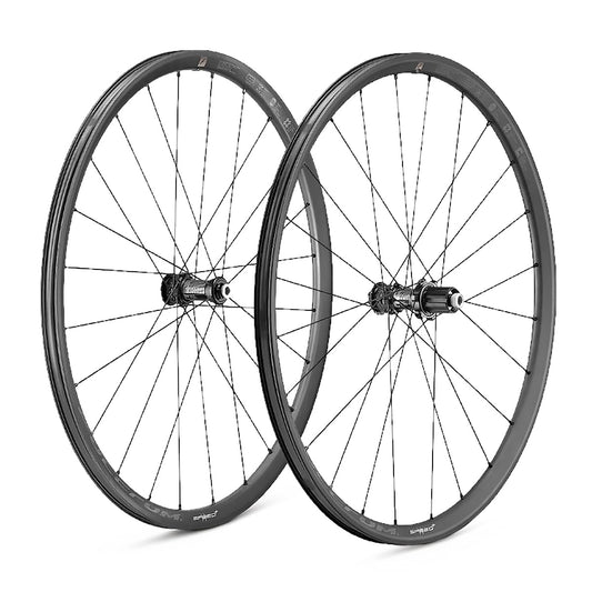 Par de rodas com pneus FULCRUM SPEED 25+ 2-WAY FIT C21 DISC (bloqueio central)