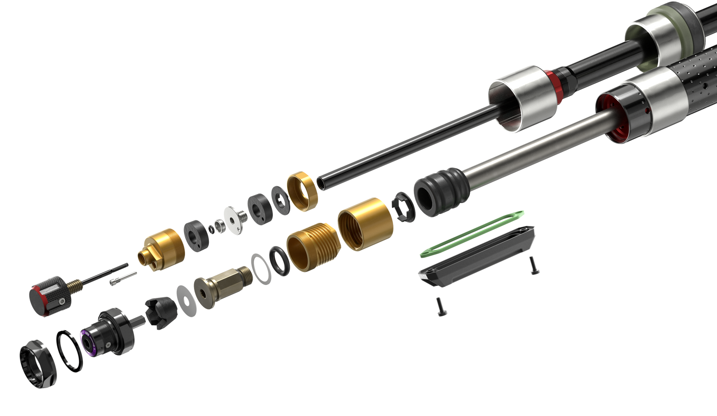 Forquilha Lyrik Ultimate CHARGER 3.2 RC2 - 29" Boost™ 15x110 Preto Brilhante Alum Str Tpr 44offset C5/R55 LinearXL (inclui para-lamas aparafusados, porca estrela, Maxle Stealth)E1