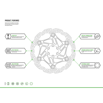 Disco Flutuante HOPE X2/E4/V4 6 Furos Azul