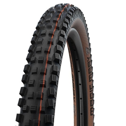 Pneu SCHWALBE MAGIC MARY 29x2.40 ADDIX SOFT SUPERTRAIL Tubeless Ready Flexível Castanho