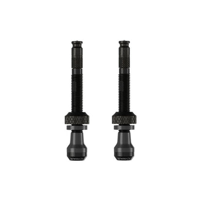 Lote de 2 Válvulas Tubeless SCHWALBE CLIK VALVE 40 mm Preto