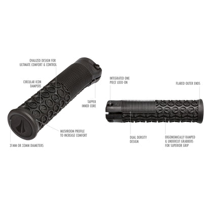 Grips SDG THRICE 136 mm Laranja