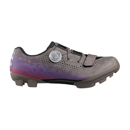 Sapatilhas de BTT XC/Gravel SHIMANO RX600 para mulher, cinzento/violeta