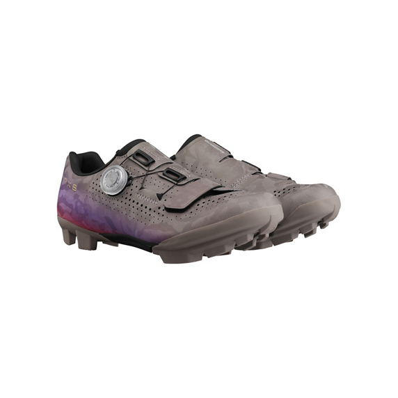 SHIMMANO RX600 Sapatos de gravel para mulher Cinzento/Violeta