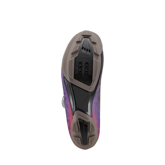 SHIMMANO RX600 Sapatos de gravel para mulher Cinzento/Violeta