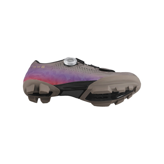 SHIMMANO RX600 Sapatos de gravel para mulher Cinzento/Violeta
