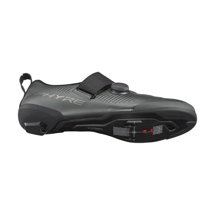 SHIMANO TR903 Sapatos de Triatlo Cinzento Aço Mate