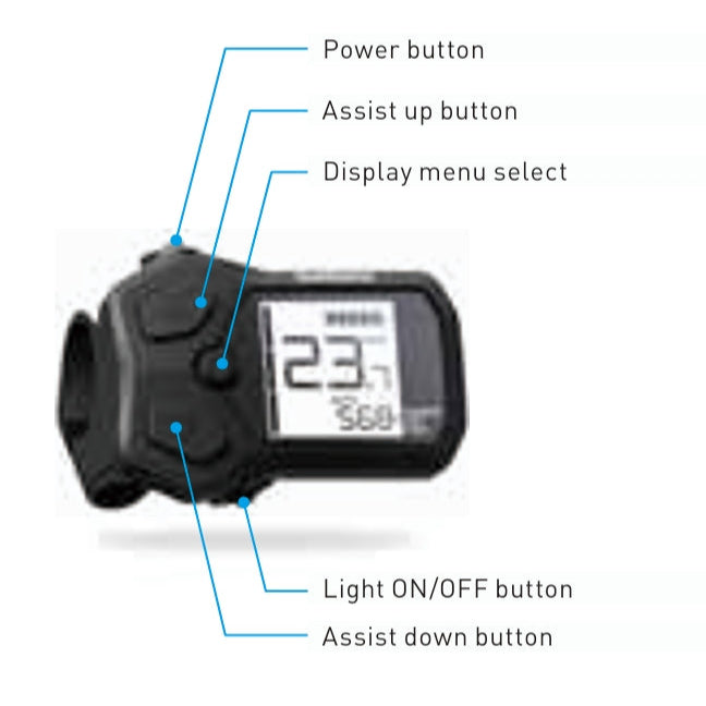SHIMANO Passos SC-EN500 I-Spec EV ecrã