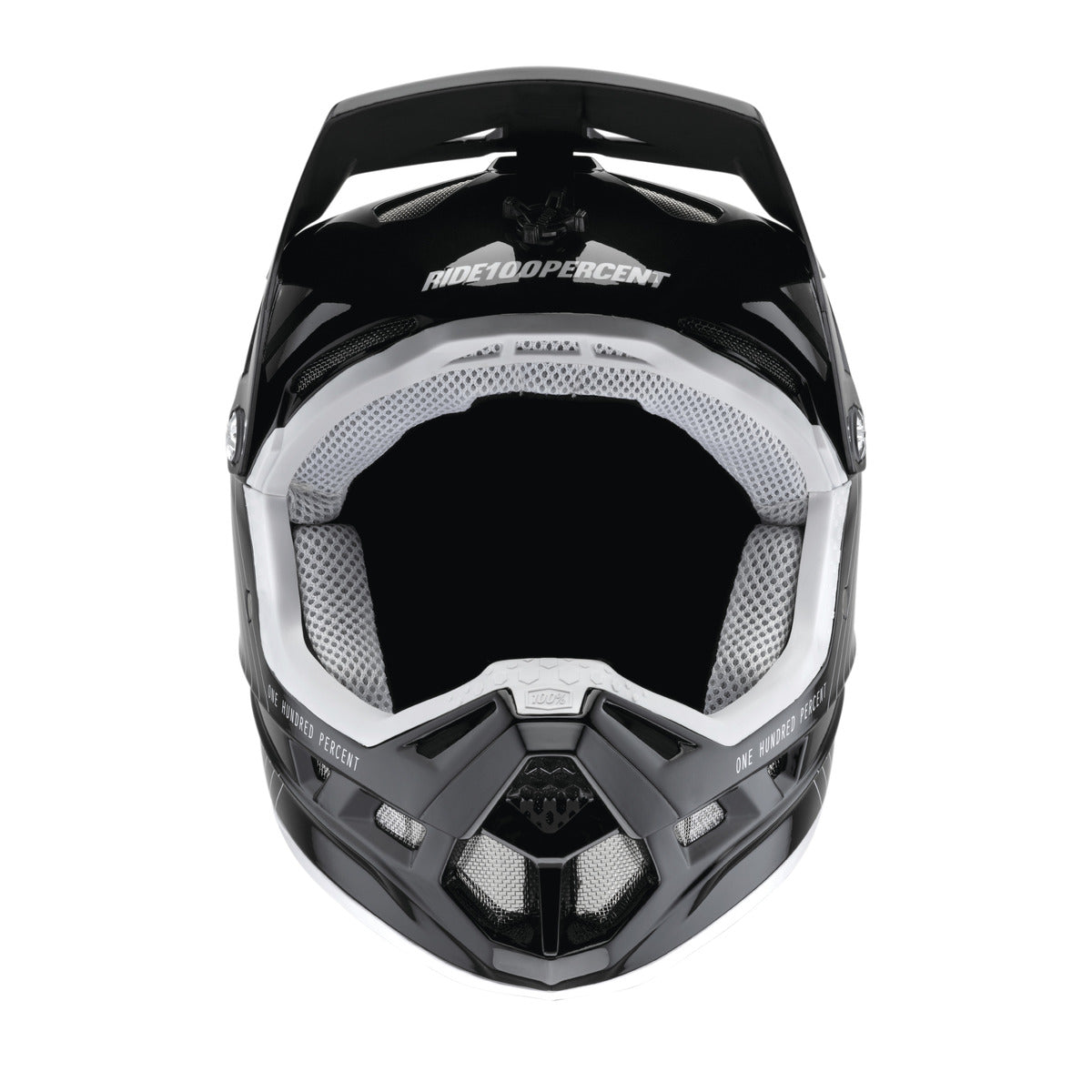 Capacete de BTT 100% AIRCRAFT COMPOSITE Preto/Branco