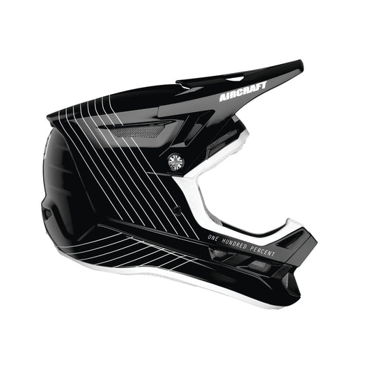 Capacete de BTT 100% AIRCRAFT COMPOSITE Preto/Branco