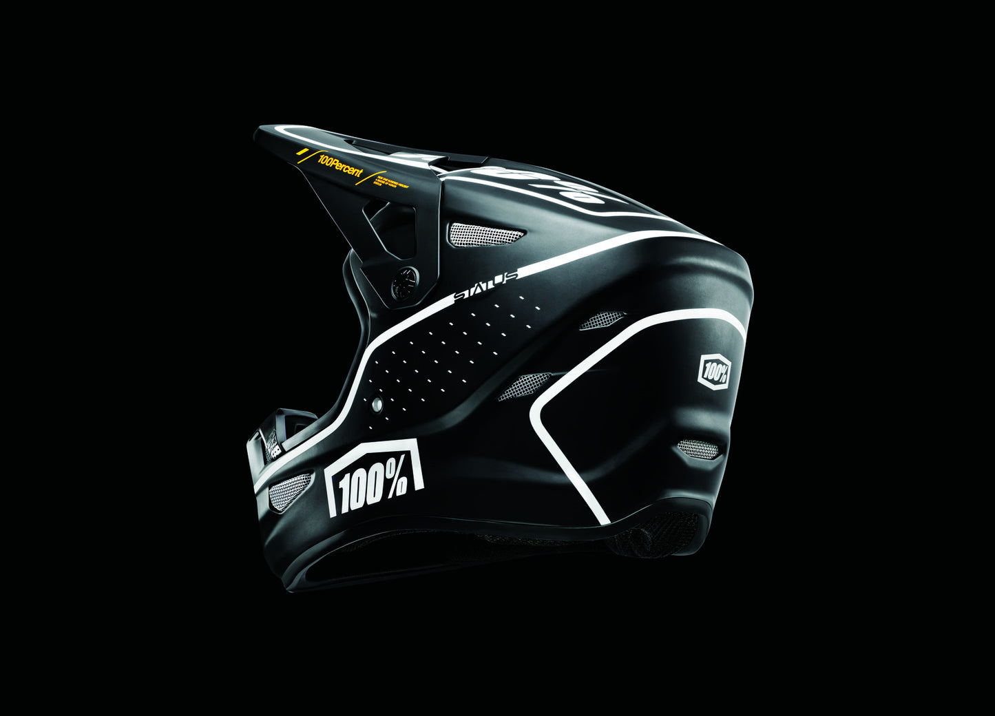 Capacete BTT 100% STATUS Preto