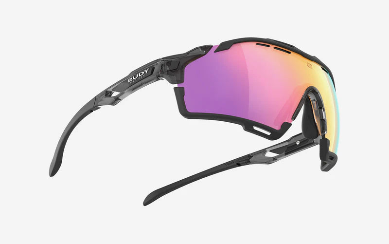 RUDY PROJECT CUTLINE Crystal Ash Sunglasses RP Optics Multilaser Sunset Lenses