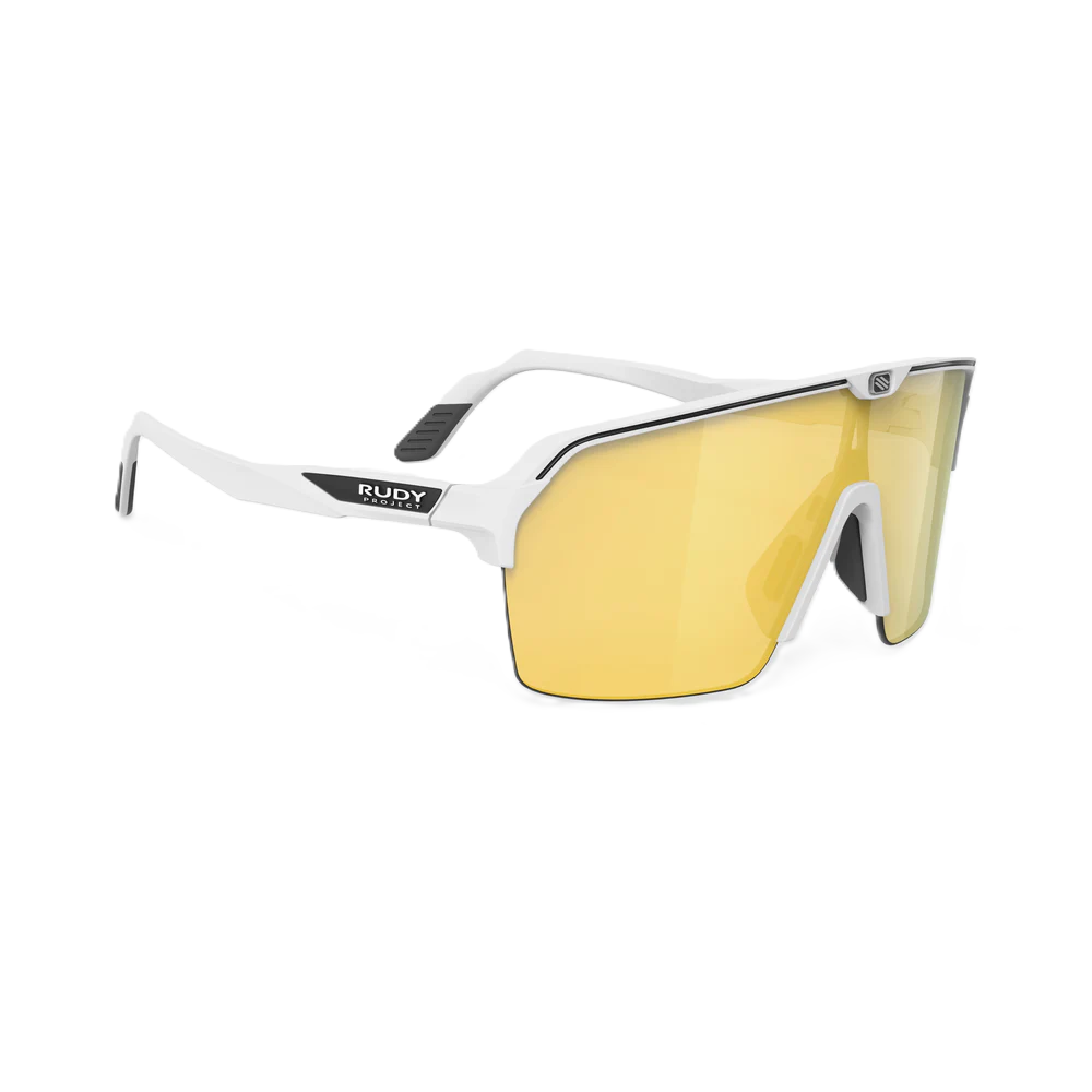 RUDY PROJECT SPINSHIELD AIR Glasses Matt White RP Optics Multilaser Gold Lenses