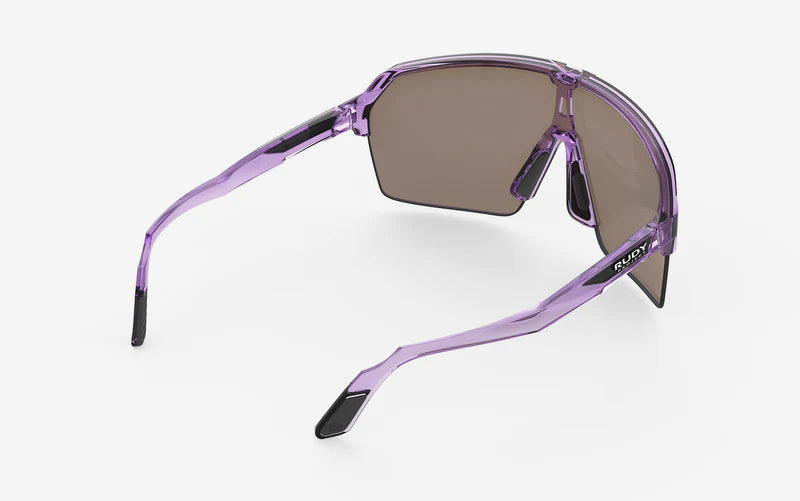 Óculos de sol RUDY PROJECT SPINSHIELD AIR Cristal Lilás Lentes RP Ótica Multilaser Amarelo