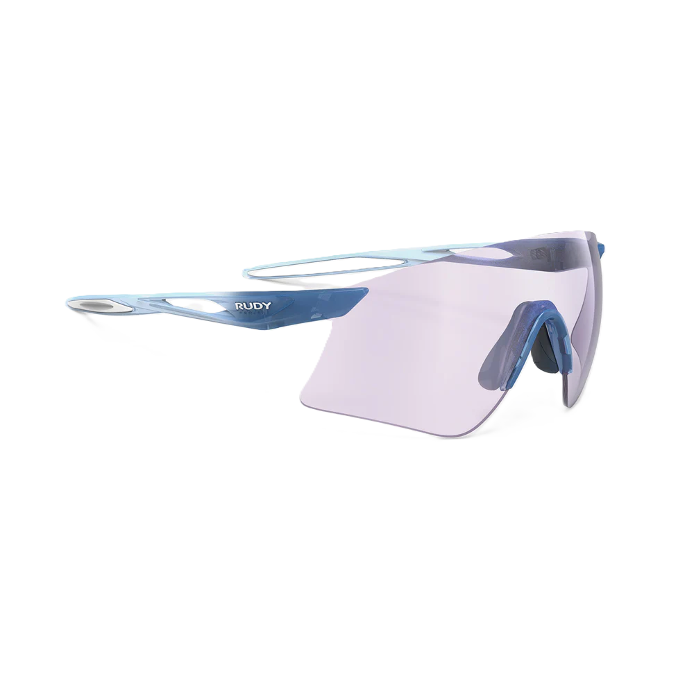 Óculos RUDY PROJECT ASTRAL SPHERE Cristal Azul Lentes IMPACTX™ Fotocromáticas Laser Roxo