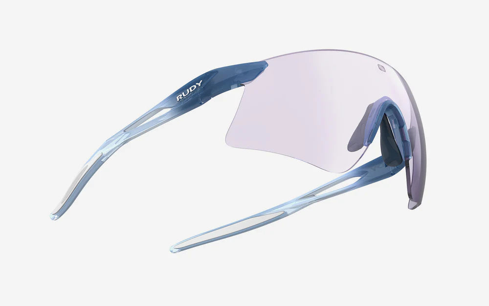 Óculos RUDY PROJECT ASTRAL SPHERE Cristal Azul Lentes IMPACTX™ Fotocromáticas Laser Roxo