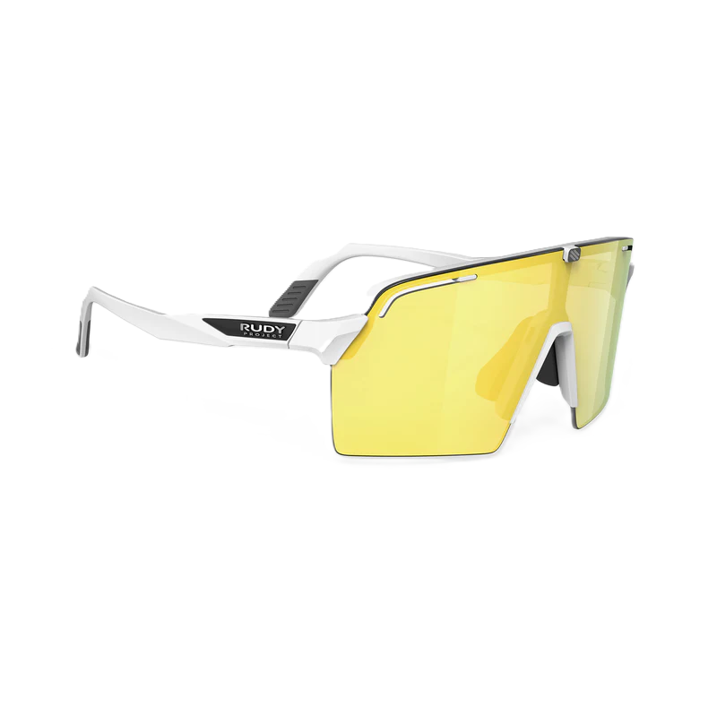 RUDY PROJECT SPINSHIELD PRO Glasses White RP Optics Multilaser Yellow Lenses