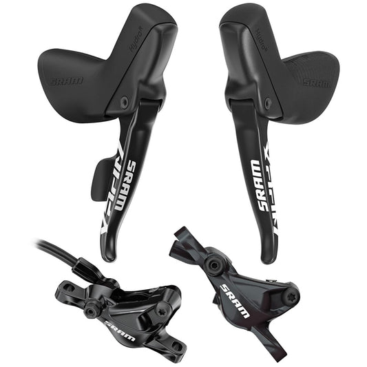 Par de manetes e pinças SRAM APEX HRD 1x11 Post Mount Discless