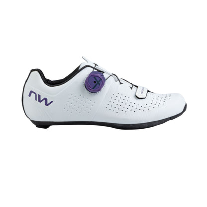Sapatos de Estrada NORTHWAVE STORM CARBON Mulher Branco/Violeta