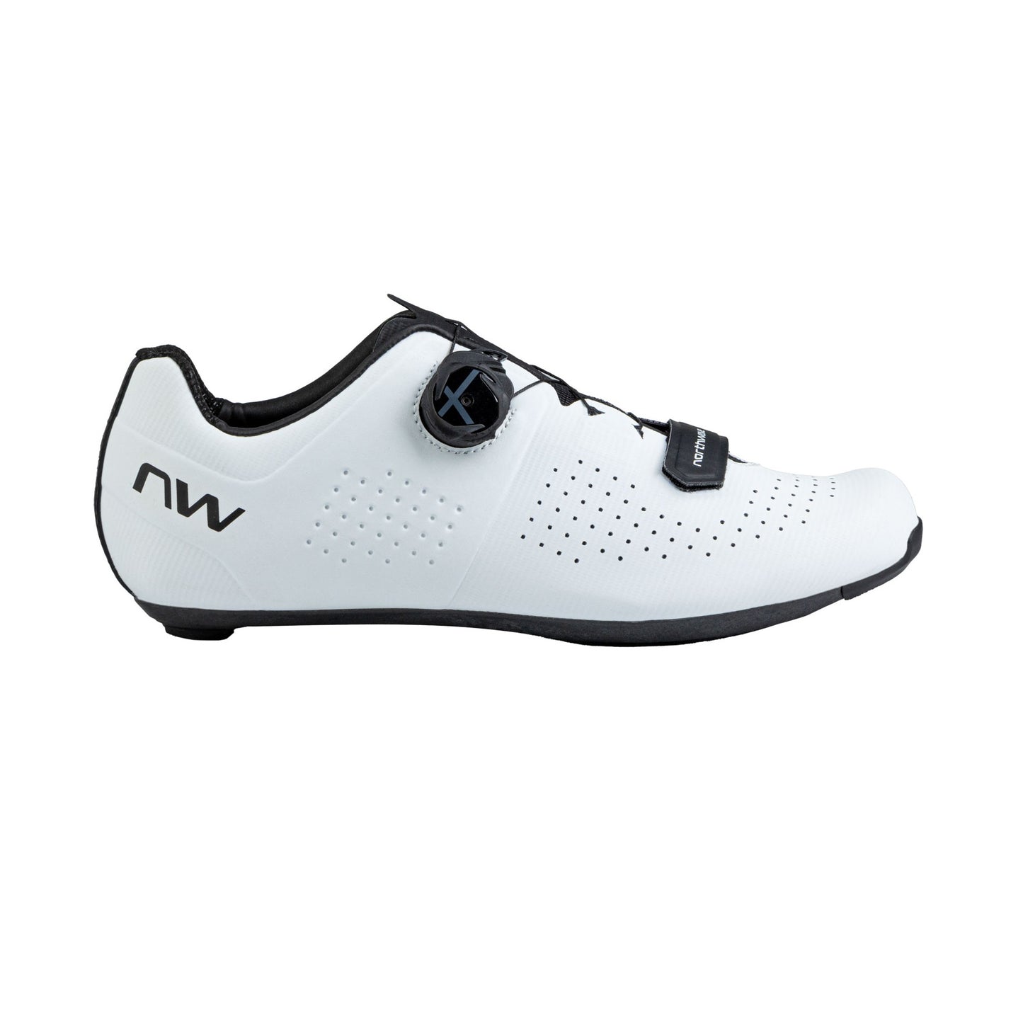 NORTHWAVE STORM CARBON Sapatos de estrada branco/preto