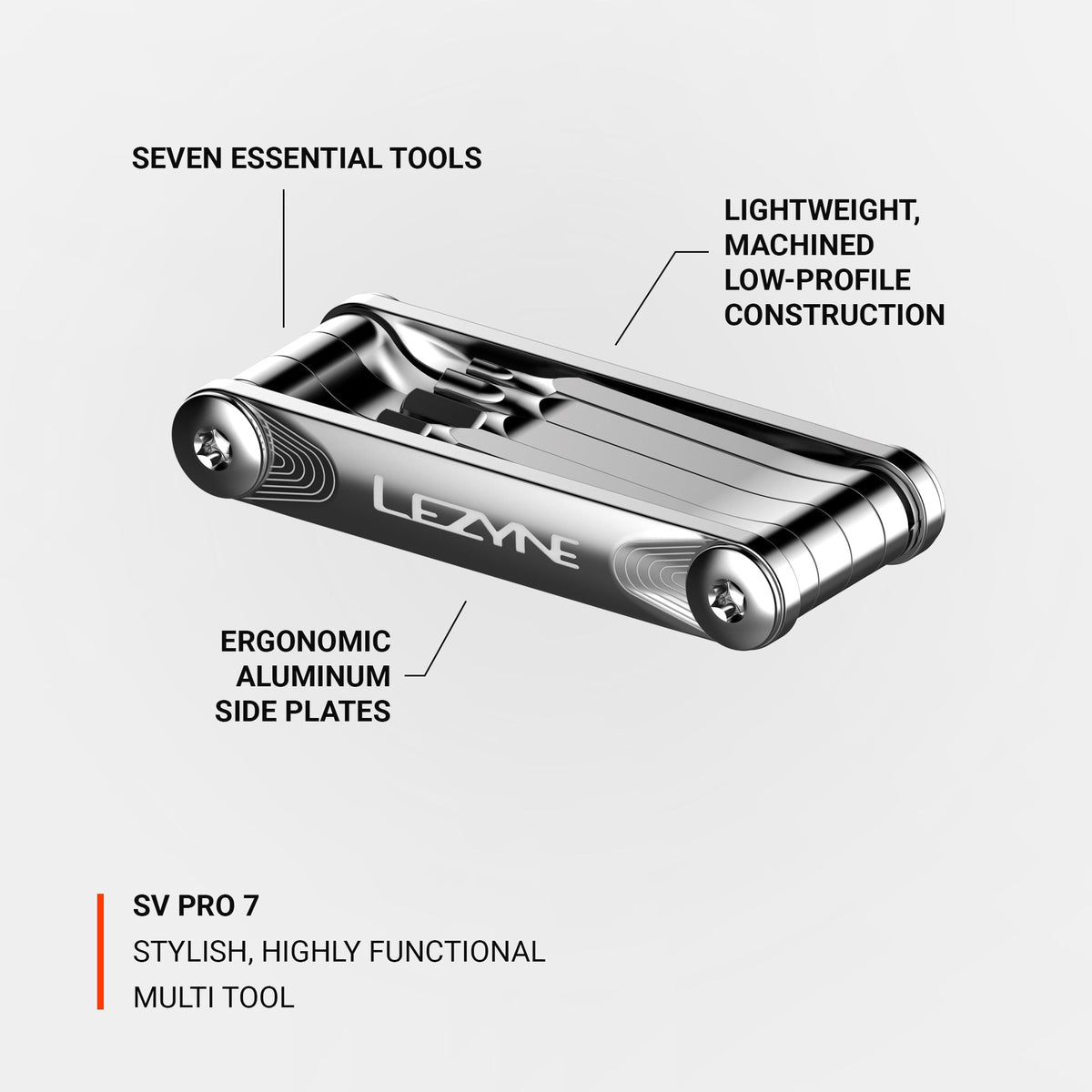 Lezyne SV Pro 7 pormenor das pontas