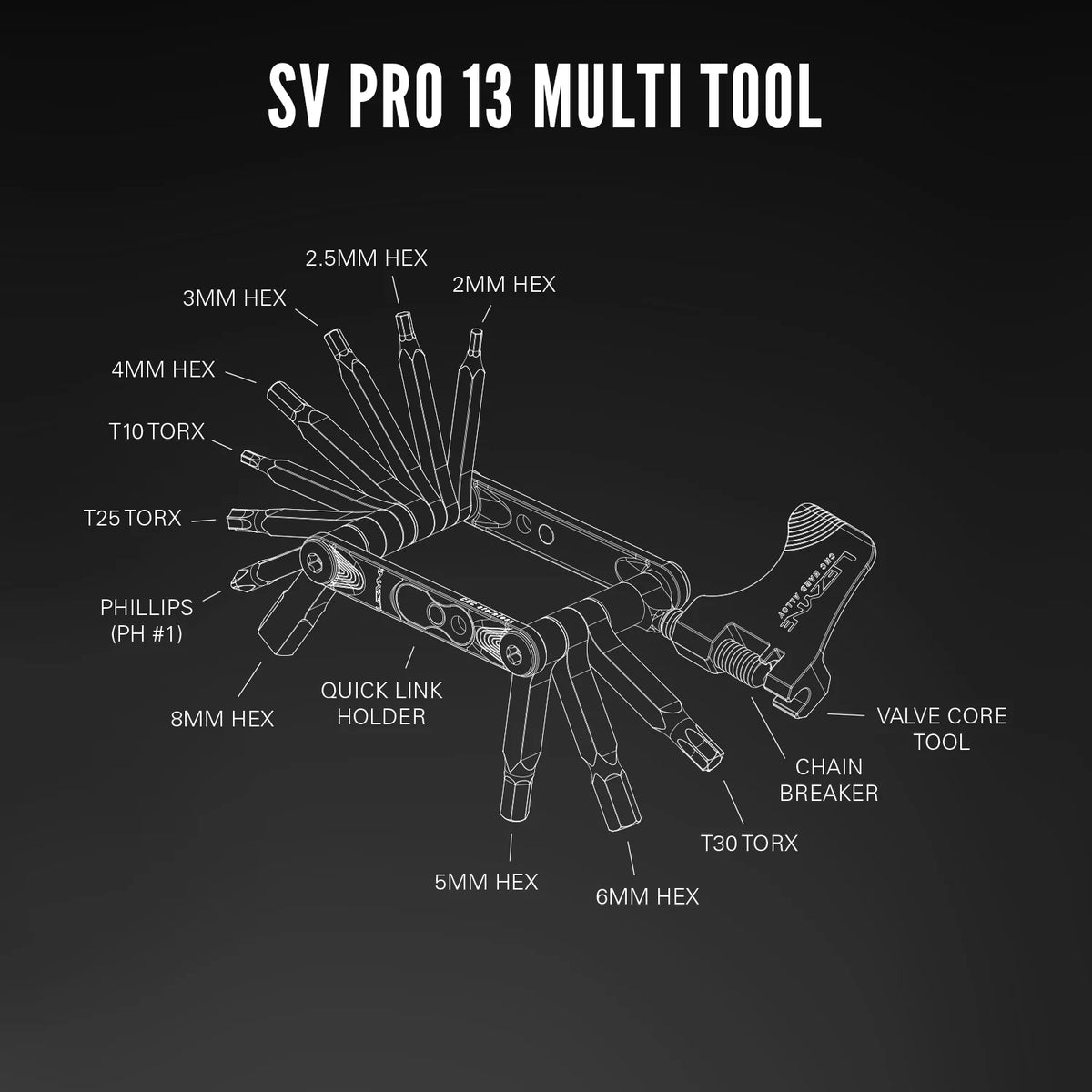 Multiferramenta LEZYNE SV PRO 13 prateada