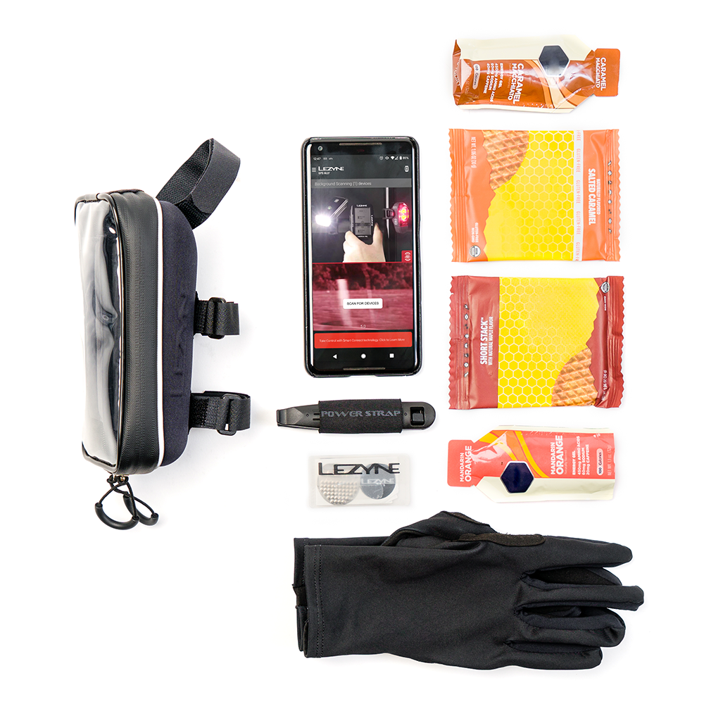 Bolsa de quadro LEZYNE SMART ENERGY CADDY XL para tubo superior preta