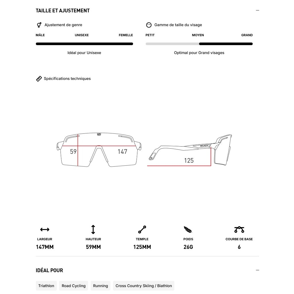RUDY PROJECT SPINSHIELD PRO Óculos Branco IMPACTX™ Lentes Fotocromáticas Laser Roxo