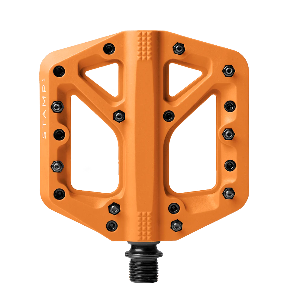 CRANKBROTHERS STAMP 1 Pedal plano laranja pequeno