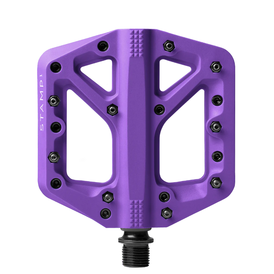 Pedais planos CRANKBROTHERS STAMP 1 Pequeno Violeta