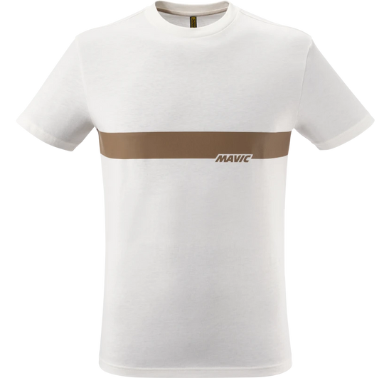 T-Shirt MAVIC CORPORATE STRIPE Branco