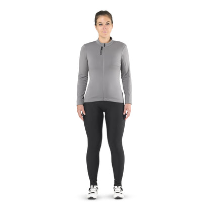 Maillot MAVIC AKSIUM THERMO Mulher Mangas Compridas Cinzento