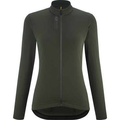 Maillot MAVIC AKSIUM THERMO Mulher Mangas Compridas Verde