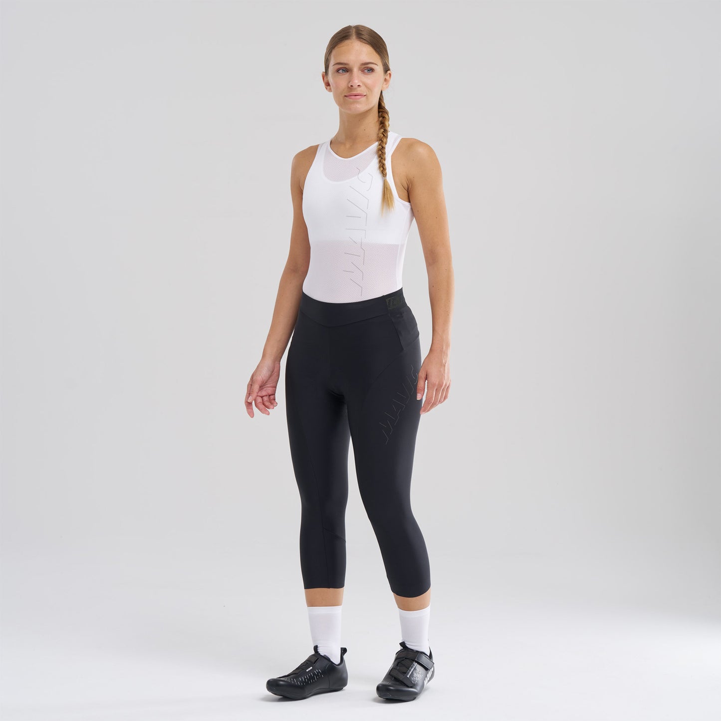 Calças MAVIC AKSIUM Bib Tight 3/4 Preto para mulher