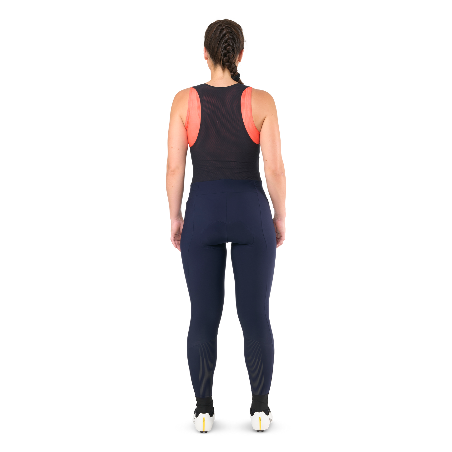 Calças justas com babete MAVIC COSMIC THERMO para mulher Azul