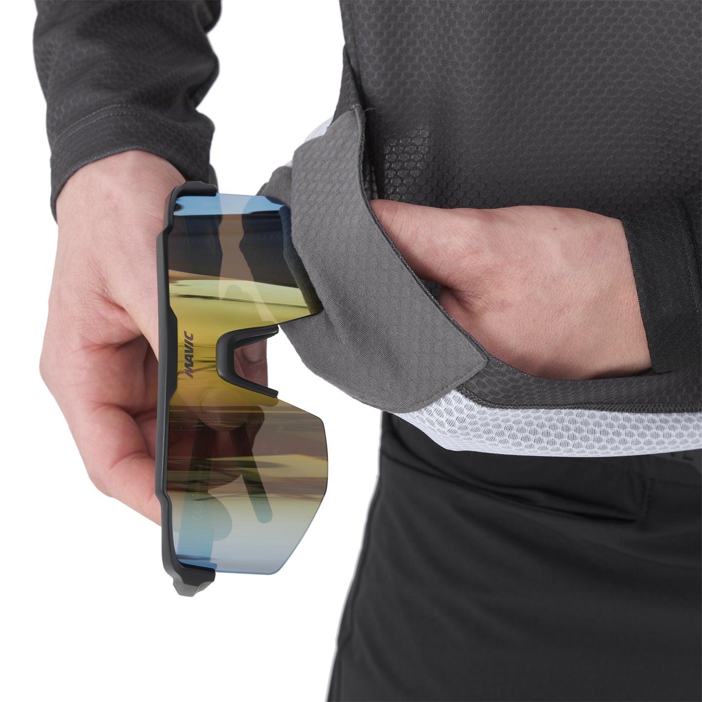 Camisola de manga comprida MAVIC DEEMAX ENDURO Castanho/Bege