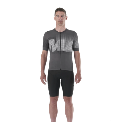 Maillot MAVIC AKSIUM GRAPHIC Mangas Curtas Cinzento