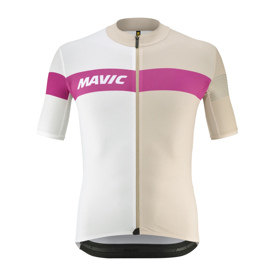 Maillot MAVIC KSYRIUM PRO Mangas Curtas Bege