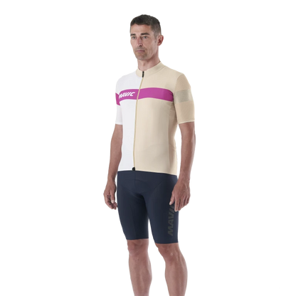 Maillot MAVIC KSYRIUM PRO Mangas Curtas Bege