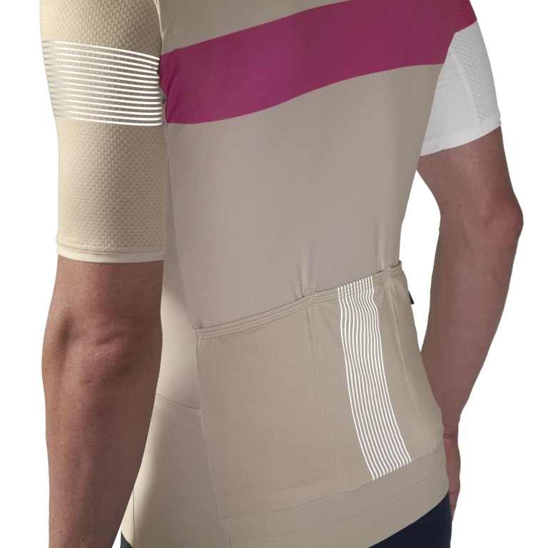 Maillot MAVIC KSYRIUM PRO Mangas Curtas Bege