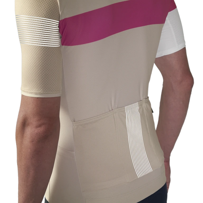 Maillot MAVIC KSYRIUM PRO Mangas Curtas Bege