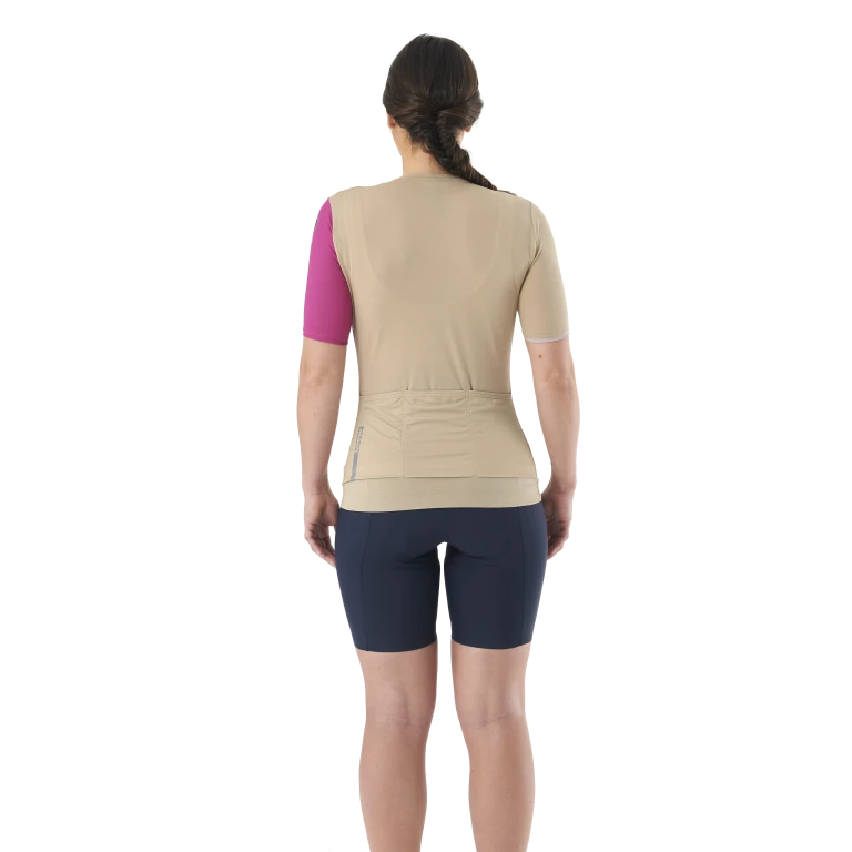 MAVIC ESSENTIAL Camisola de manga curta para mulher Bege/Fuschia