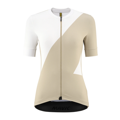 Maillot MAVIC AKSIUM GRAPHIC Mangas Curtas Mulher Bege