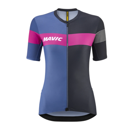 Maillot MAVIC KSYRIUM PRO Mangas Curtas Mulher Azul