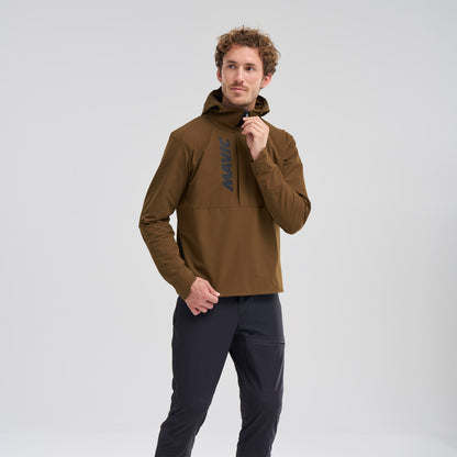 Jaqueta MAVIC DEEMAX THERMO WIND HOODIE Castanho